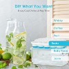 Ice Cube Tray with Lid and Bin, 4 Pack Silicone Plastic Ice Cubes Trays for Freezer with Box/Container - 3 of 4