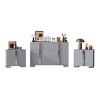 Modern Mirrored 6-Drawer Dresser with 2 Bedside Tables, 3-Piece Storage Cabinet Set for Bedroom, Living Room, or Entryway – The Pop Home - 3 of 4