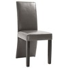 vidaXL Dining Chairs 4 pcs Gray Faux Leather - 3 of 4