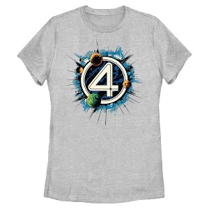 Womens The Fantastic Four: First Steps Planets Logo T Shirt - 1 of 4