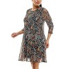 Harlow & Rose Womens 3/4 Sleeve Swing Dress - 2 of 4