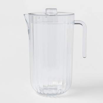 Large 1.3 Gallon Water Pitcher Plastic Juice Pitcher With Lid Dishwasher  Safe Bp