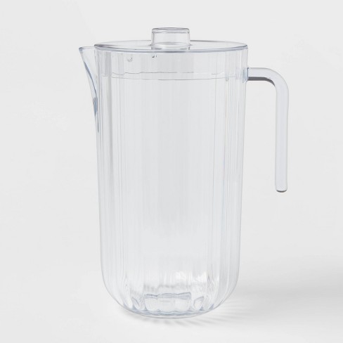 2 Liter Textured Pitcher - Clear  Iced tea pitcher, Tea pitcher