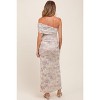 Pinkblush Cream One Shoulder Ruched Maternity Maxi Dress - 3 of 3