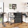 GALAXHERO  3 Drawer Mobile File Cabinet, Rolling Printer Stand with Open Storage Shelf for Home Office - 2 of 4