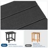 HDPE Outdoor Square Small Coffee Table - Weather Resistant, Durable, Lightweight, Modern Design, Compact Size - 4 of 4