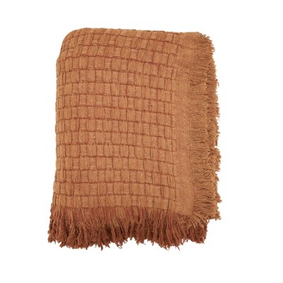 Saro Lifestyle Warm Waffle Weave Throw