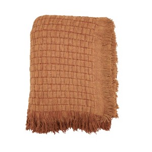 Saro Lifestyle Warm Waffle Weave Throw - 1 of 4