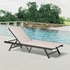 Outdoor Aluminum Adjustable Chaise Lounge Chair - Crestlive Products
 - image 2 of 4
