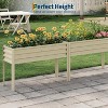 Raised Garden Bed with -Watering Reservoir - Tall Elevated Square Planter Box for Vegetables/Herbs, Heavy Duty Steel Panels & Drainage - 2 of 4