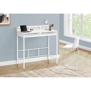PAGED 47" L Computer Desk, Simple Modern Home Office Desk with 5 Cubbies and Long Desktop Shelf for Office, Study - 1 of 4