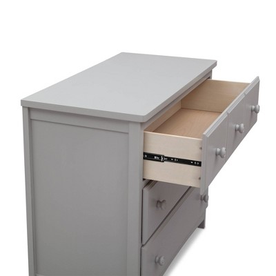Grey 3-Drawer Nursery Dresser with Interlocking System