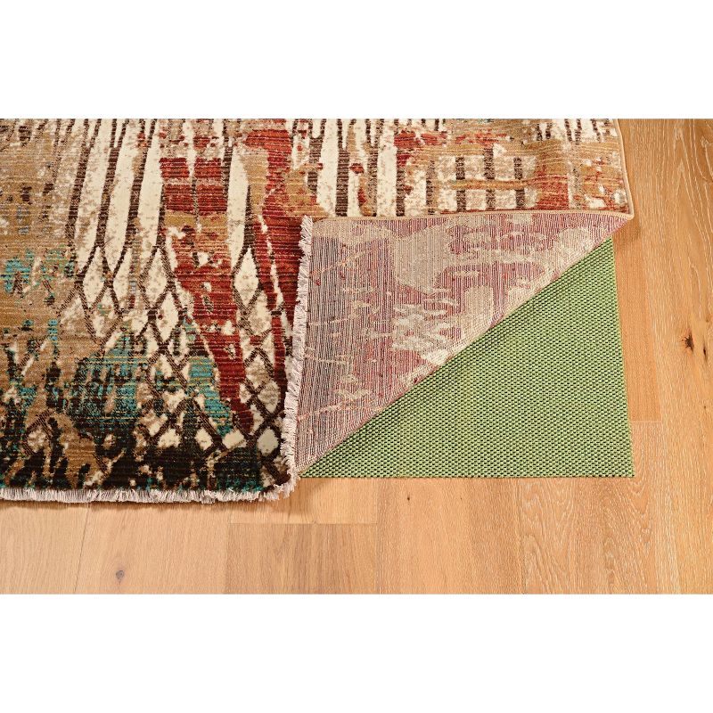 Illusions Fence Rug Beige/Burgundy - Linon, 3 of 5