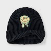 Kids' Skull Patch Beanie Hat - art class™ Black - 2 of 3