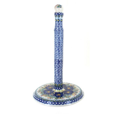 Blue Rose Polish Pottery 538 Vena Paper Towel Holder