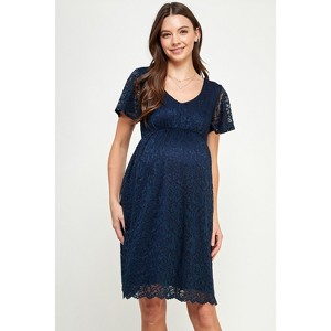 green emerald velvet dress BEATRIX Maternity Wedding Dress main image 1