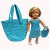 Doll Clothes Superstore Wrap style Skirt, Top, Tote Bag Fits 18 Inch Girl Dolls And Comes With Matching Bag For Girl - 2 of 4