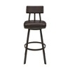 TOAOTBNBOB Swivel Bar Stool with Metal Legs, Industrial Bar Chairs with Circular Footrest, Counter Height Barstools for Dining Room - 4 of 4