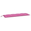 vidaXL Comfortable Outdoor Garden Bench Cushions Set - Pink, 59.1"x19.7"x2.8", Polyester Fabric - 4 of 4
