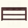 KIGFTSOD Stylish Entryway Console Table with 4 Drawers and 2 Shelves, Suitable for Entryways, Living Rooms - 3 of 4