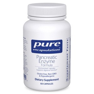 Pure Encapsulations Pancreatic Enzyme Formula - Strengthens Gut Health* - Targeted Delivery Capsules - Gluten Free & Non-GMO - 60 Capsules - 1 of 4