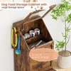 Homhougo Dog Feeding Station with 2 Elevated Dog Bowls, Pet Feeding Station,Flip Top Pet Food Cabinet,Pet Food Container - 4 of 4