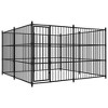 vidaXL Outdoor Dog Kennel Dog Crate Dog Puppy Cage for Garden Galvanized Steel - 2 of 4