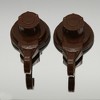 Evideco French Home Goods Set of 2 Strong Hold Vacuum Suction Cup Hooks for Shower & Kitchen – Perfect for Loofah, Towels & More - 2 of 4