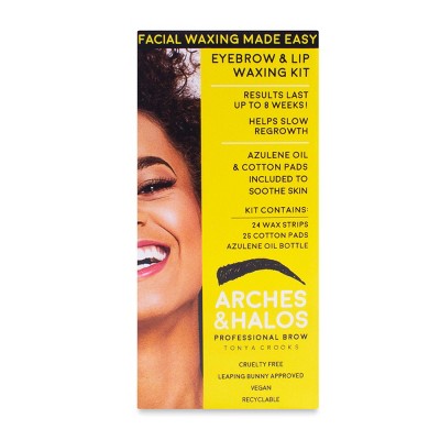 Arches & Halos New Eyebrow & Lip Waxing Kit - 3pc