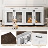 Garvee 71'' Dog Crate Furniture for 2 Dogs, Wooden Double Dog Crate with 3 Drawers and Removable Room Divider for Large Medium Dogs - 2 of 4