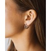 SHINE by Sterling Forever Dawn Triple Layered Hoop Earrings - 2 of 4