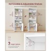 6-Tier Tall Bookcase with Cabinet Door, 68.9 Inch Storage Shelf with 3 Adjustable Shelves & Anti-Tip Kit, for Living Room Home Office - 2 of 4