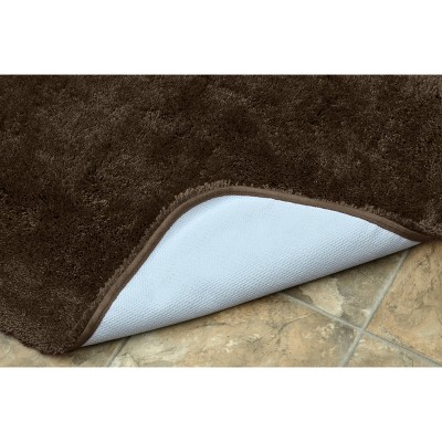 Finest Luxury Chocolate Ultra Plush Washable 2-Piece Bath Rug Set