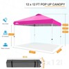 EAGLE PEAK Pop Up Canopy Tent with Wheeled Carry Bag, 12x12 ft, 144sqft of Shade - 3 of 4