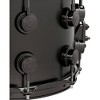 DW Collector's Series Satin Black Over Brass Snare Drum With Black Nickel Hardware - 2 of 4