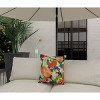 22"x22" Oversize Dark Floral Poly Filled Square Throw Pillow - Rizzy Home: Canvas Texture, Indoor & Outdoor Decorative Cushion - 4 of 4