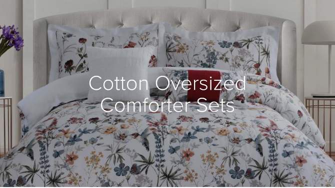 King Paradise Island 5pc 300 Thread Count Cotton Comforter Set - Tribeca Living, 2 of 5, play video