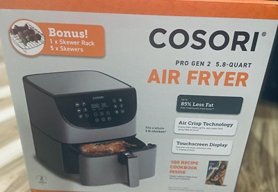 COSORI Pro Gen 2 Air Fryer 5 8QT, Upgraded Version with Stable