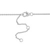 EVERLY JEWELRY  |   Sterling Silver White 1 1/2 CT TGW Blue Topaz & White Topaz V Necklace w/ Lobster Clasp - 2 of 4
