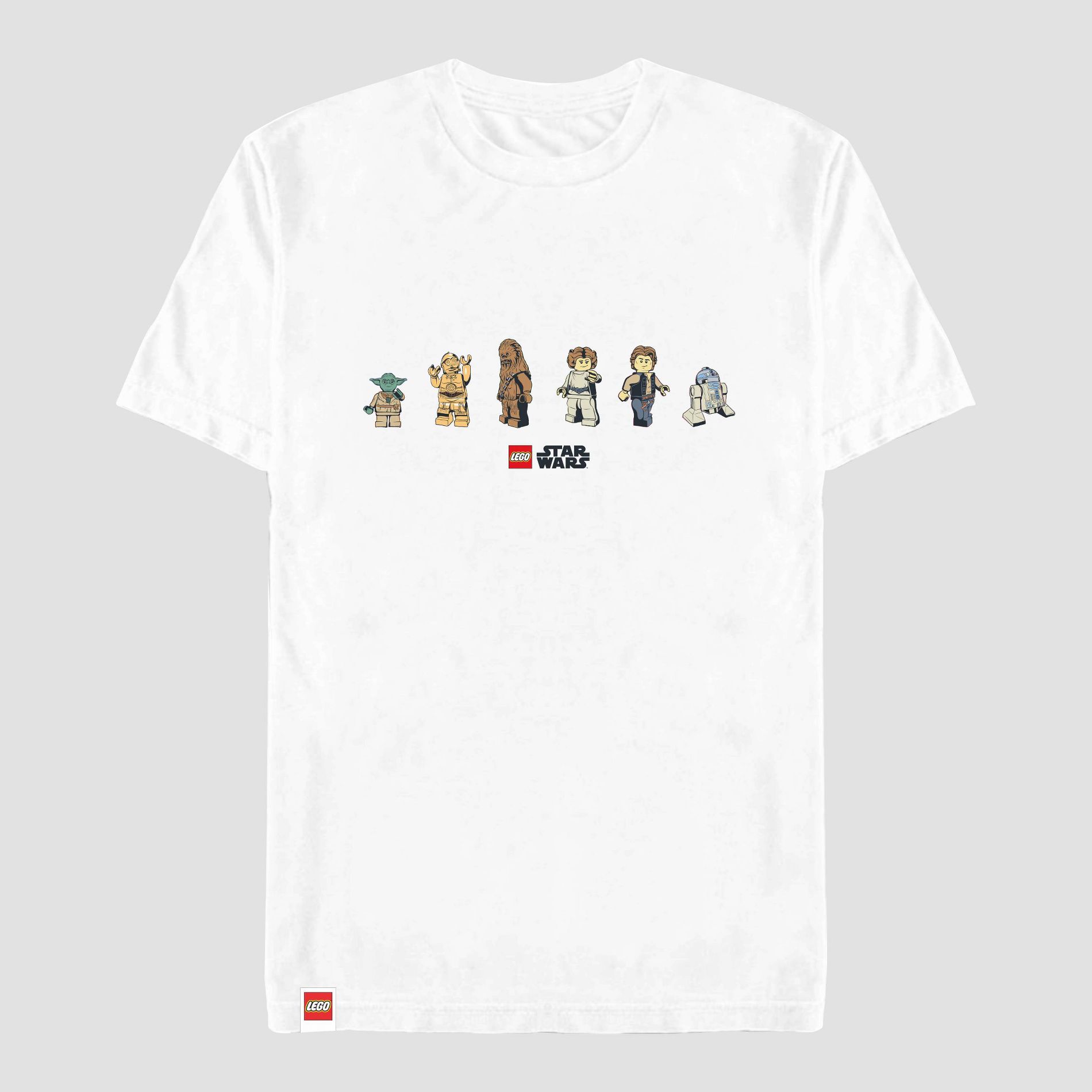 Men's LEGO Star Wars Mini figure Short Sleeve Graphic T-Shirt - White