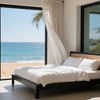 Infurnic Beds, Platform Bed with 6 Heavy Duty Legs Support and Headboard, No Box Spring Needed for Bedroom, Black, 80"*50"*40" - 4 of 4