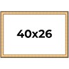 PosterPalooza | Traditional Gold Picture Frame - UV Acrylic, Backing Board, Hanging Hardware Included - 2 of 4