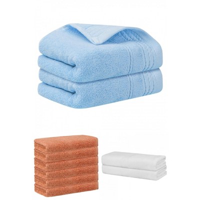REGALWOVEN Striped Soft Absorbent Bathroom Cotton Towel Set 3 Pcs