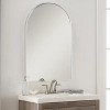 Whisen 30x40 Inch Arched Bathrrom Wall Mirror, Premium HD Glass, Brushed Aluminum Frame - 4 of 4