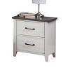 NicBex Nightstand with 2 Drawers,Side Table with Handles and Wood Frame,Modern Bedside Table for Bedroom,Living Room - 3 of 4