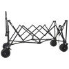 NAYSAYE Wagons Heavy Duty Foldable Utility Wagon with 480lbs Capacity and All Terrain Wheels, Black and Gray, 50.39"*25.98"*44.88" - 4 of 4