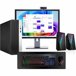 HP ProDesk 600G4 Desktop Computer| Hexa Core Intel i5|16GB DDR4 RAM|250GB NVMe + 500GB SSD|22"LCD|Keybd&Mse|Speaker|Webcam|Windows 11 Pro |Refurbished - 1 of 4