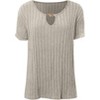 Coolmee Women's Loose Short Sleeve Pullover T Shirt Summer V Neck Dressy Work Tunic Blouses - 3 of 4