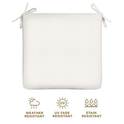 Textured Solid Bone Outdoor Universal Seat Cushion Set