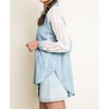Women's Chambray & Lace Blouse - Hayden LA - 3 of 4